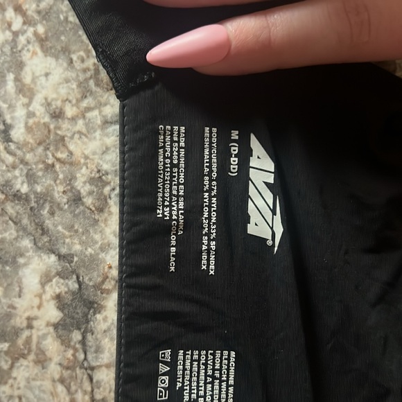 Avia Black Underwire Bra with Seamless Molded Cups - Picture 4 of 5